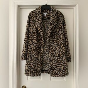 Leopard Print Faux Fur Coat